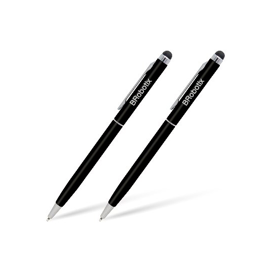Pluma Stylus Brobotix P/Tableta Duo Pack Negro
