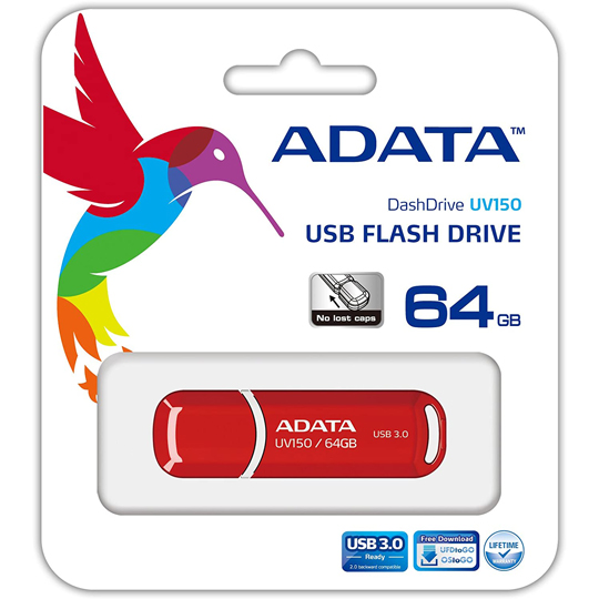 Memoria Dashdrive Uv150, 64Gb, Usb 3.0, Rojo