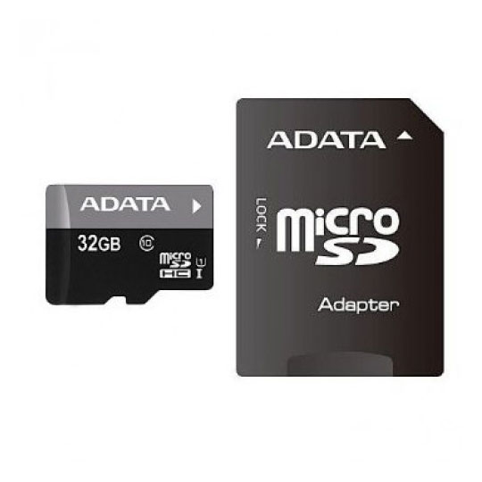 Memoria Flash Adata, 32Gb Microsdhc Uhs-I Clase 10, Con Adaptador 
