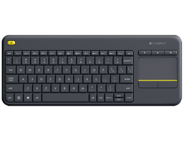 Teclado Logitech K400 Plus Inalámbrico Touch Negro