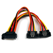 Cable Startech 0.15M Divisor De Alimentación SATA