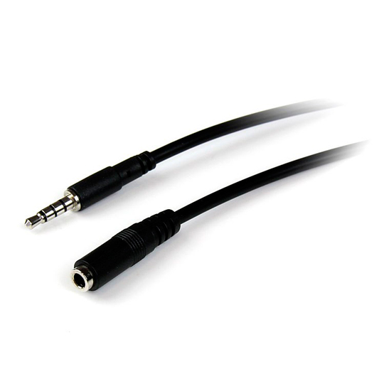 Lm-Extensor De Audífonos Startech Mini-J