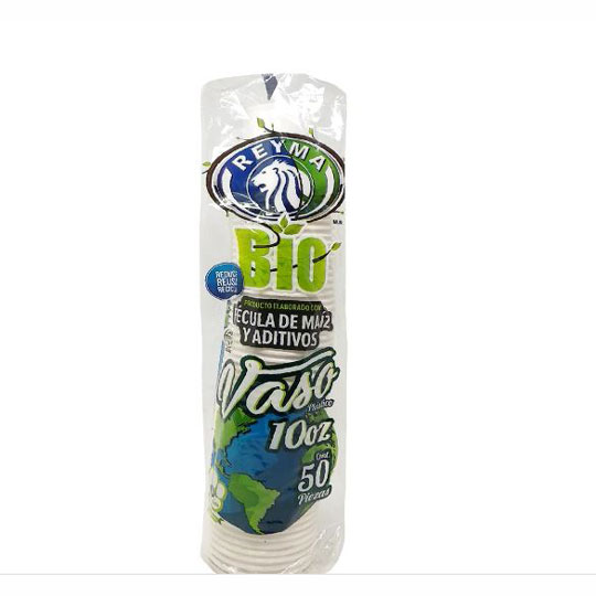 Vaso Biodegradable Reyma No.10  Paquete