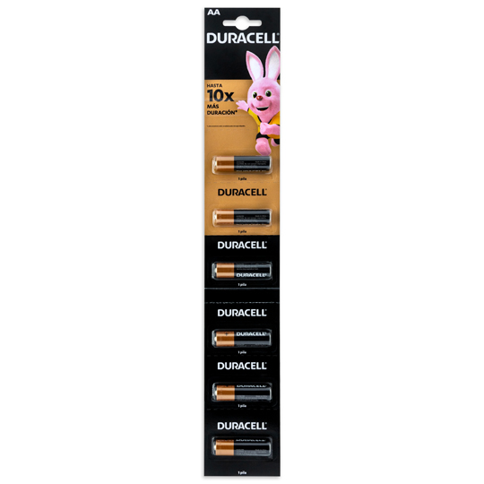 Pila Alcalina Duracell Aa Blíster Con 6 Piezas