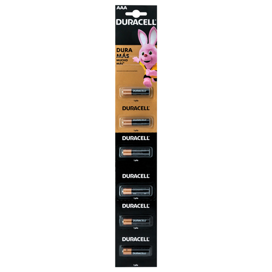 Pila Alcalina Duracell Aaa BlÃ­ster Con 6 Piezas