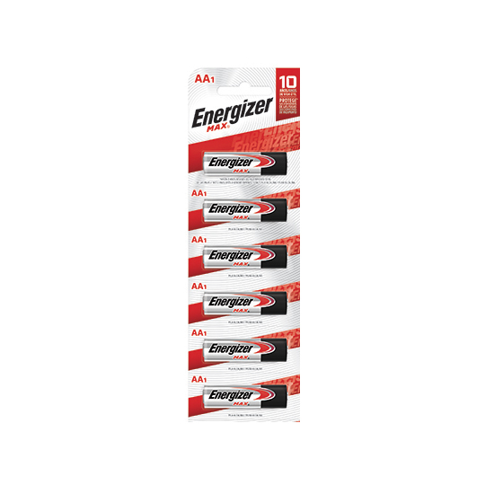 Pila Alcalina Energizer Aa BlÃ­ster Con 6 Piezas