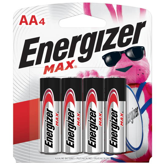 Pila Alcalina Energizer Aa BlÃ­ster Con 4 Piezas