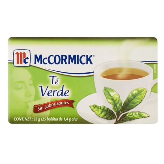 [MCC-TE-VERDE25] Té Verde Mccormick Caja Con 25 Sobres