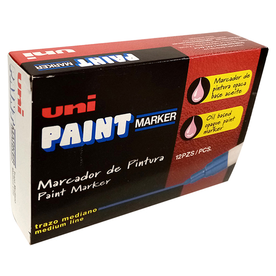 Marcador Permanente Unipaint Punta Bala