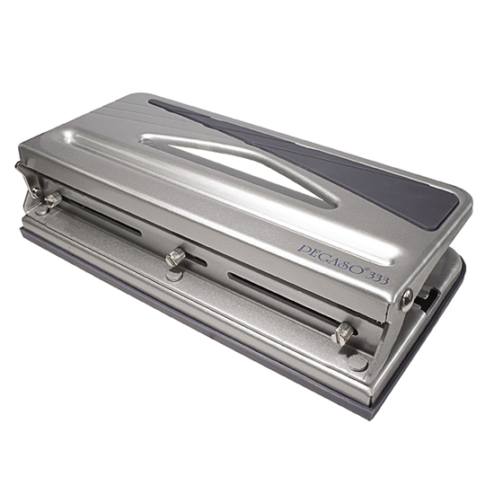 Perforadora Metálica Pegaso 333 De 3 Orificios Perfora Hasta 30 Hojas 