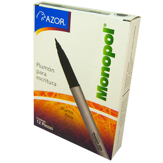 Plumón Ultra Fino Monopol 0.5 Mm Color N