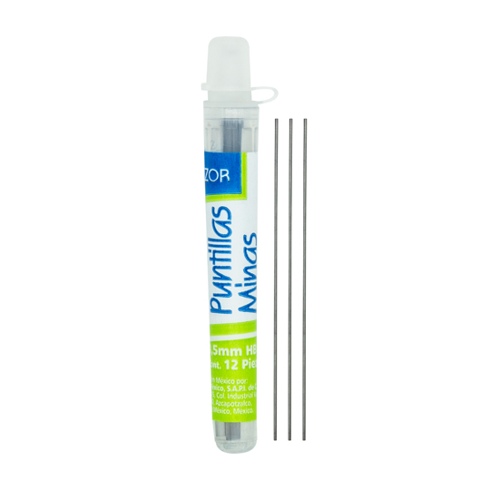 Puntillas Para Lapicero Azor De 0.5 Mm Tubo Con 12 Puntillas 
