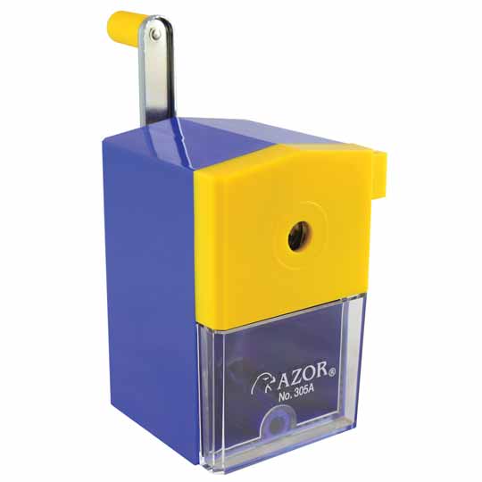 Sacapuntas Manual Azor Con Palanca Para Lápices De 8 Mm