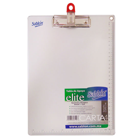Tabla De Aluminio Sablón Con I-Clip Metálico,Tamaño Carta