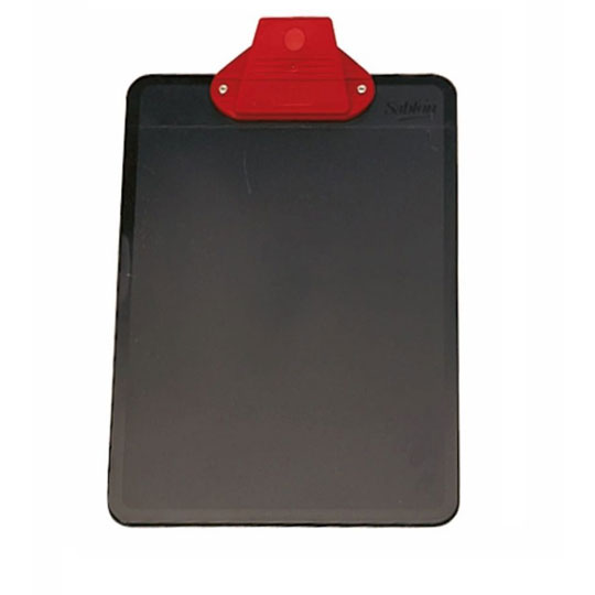 Tabla De Plástico Sablón Con Broche Plástico Tamaño Carta Color Negro