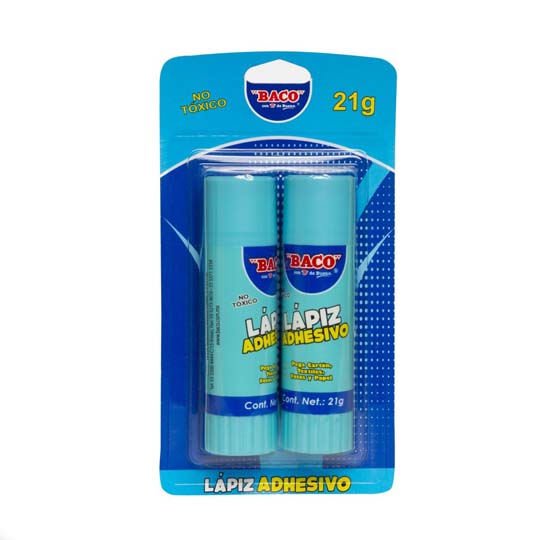 Lapiz Adhesivo Baco 21G Blister 2 Piezas