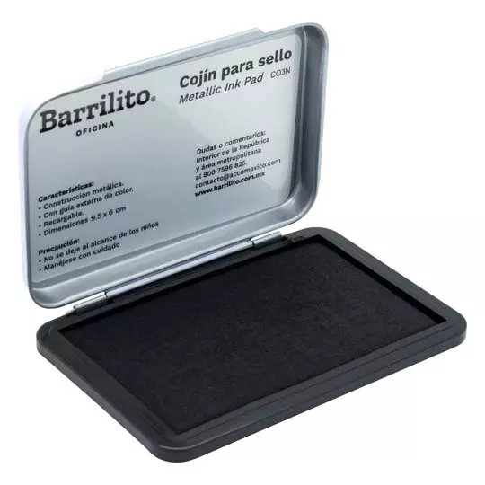 CojÃ­n Para Sello Chico Barrilito Con Tinta Color Negro