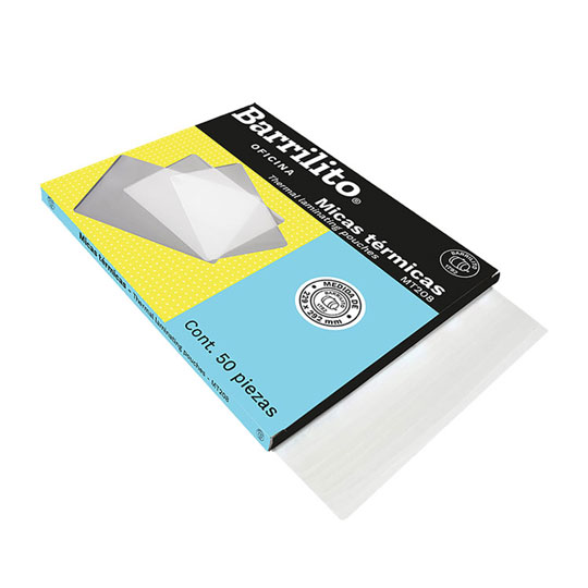 Micas Térmicas Barrilito, 50 Piezas, 8 Milésimas