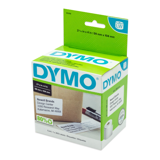 Etiqueta De Papel Dymo Lw450 Rollo Con 300 Etiquetas De 59Mmx102Mm