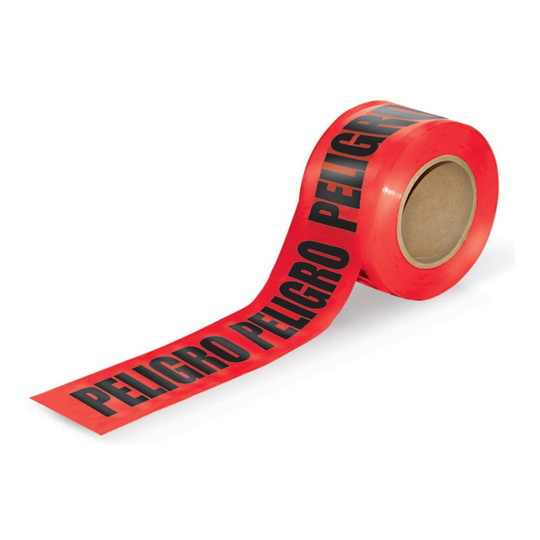 Cinta De Señalización Santul 305M Peligro color rojo