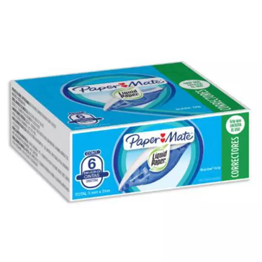Corrector En Cinta Dry Line 5Mm X 8.5Mts caja con 6 piezas