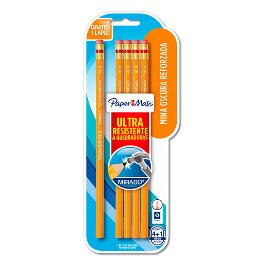 Lápiz Mirado No 2 Hexagonal 4 Piezas