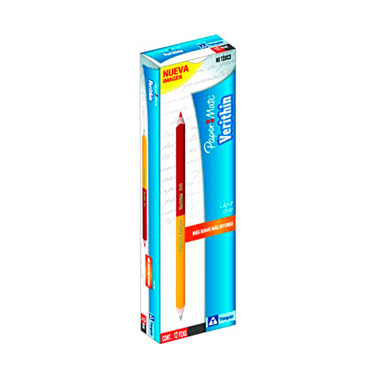 LÃ¡piz Bicolor Grafito-Rojo Duo Triangular Caja Con 12 Piezas