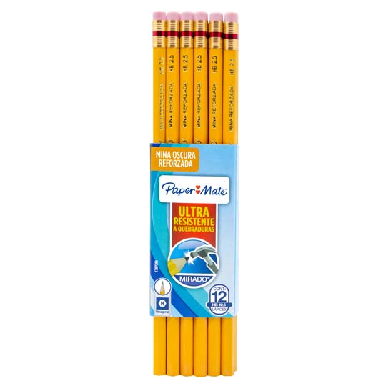 Lápiz Mirado No 2.5 Hexagonal Fajilla Con 12 Piezas