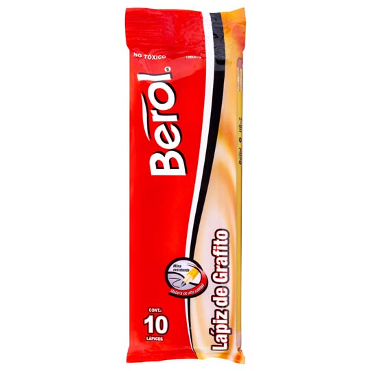 Lápiz Hexagonal Berol No.2 10 Piezas