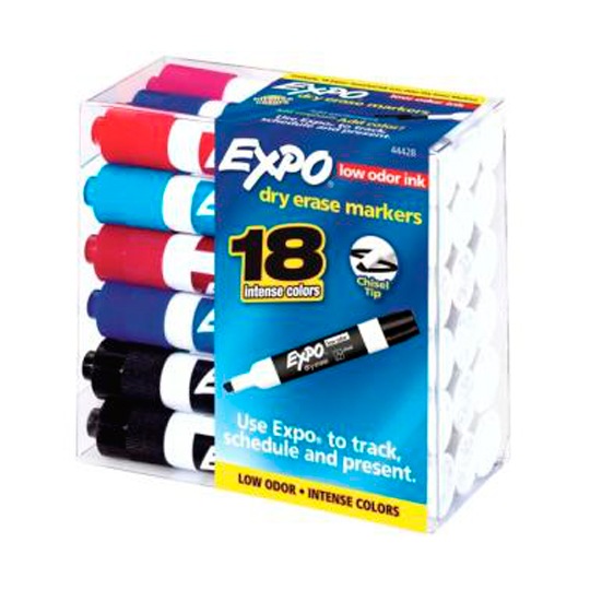Marcador Para Pizarron Expo Caja Con 18