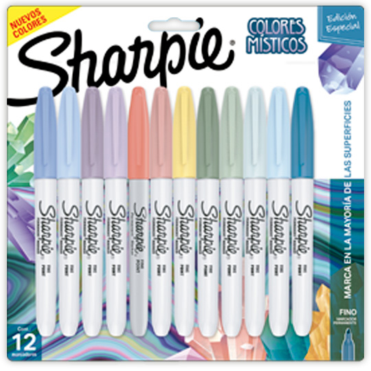 Marcador Permanente Punto Fino Sharpie Mystics Estuche Con 12 Piezas