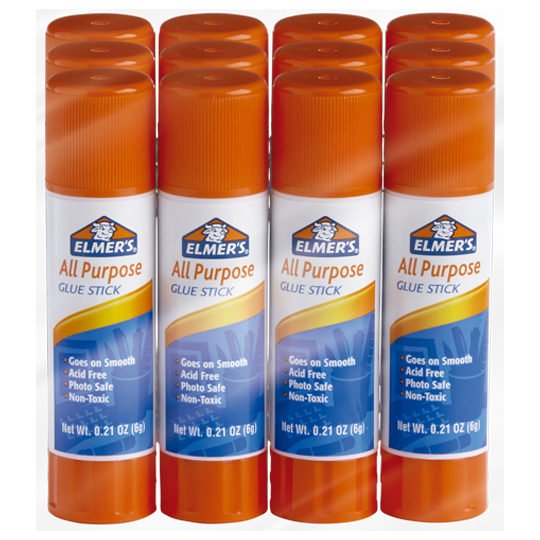 Lápiz Adhesivo Elmers 6Gr 12 Piezas.