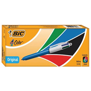 Boligrafo bic cuatro Colores original Boligrafo 4 tintas. caja con 6 pza 