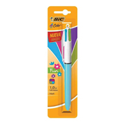 Boligrafo bic cuatro Colores fun boli fo4 tintas, blizter 1 pza 