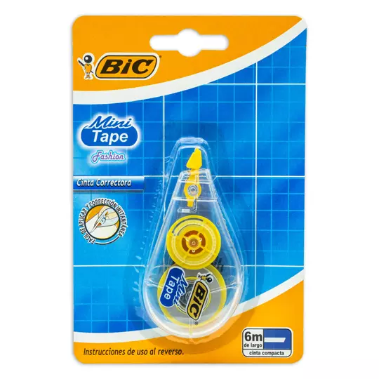Corrector En Cinta Mini Tape Bic Fashion