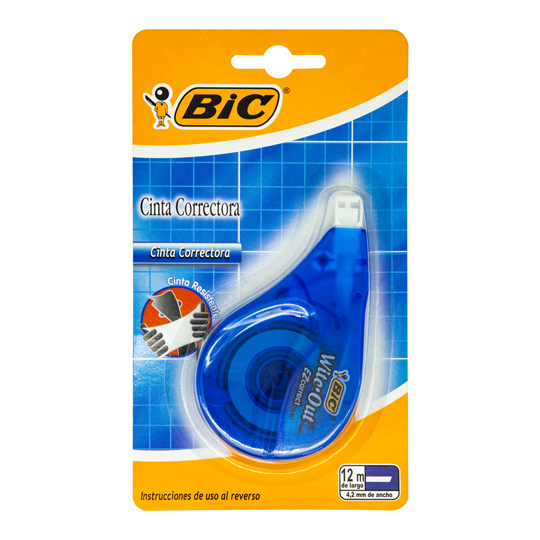 Cinta Correctora Bic 12 metros 4.2mm