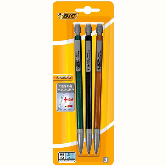 Lapicero Bic, 0.5 Mm. Colores Metalicos,