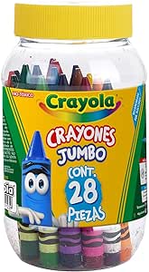Crayones Crayola Jumbo 10.16 X1.27Cm 28 Piezas