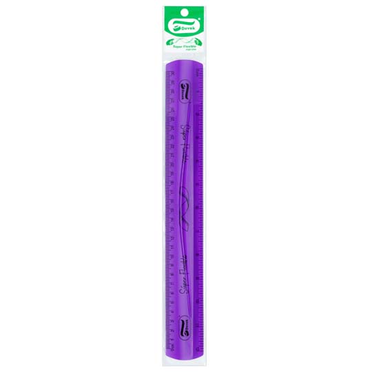 Regla Super Flxible Devek, 30 Cm. Morada