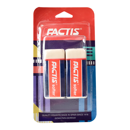Goma Factis S20 Con Faja De CartÃ³n BlÃ­ster 2 Piezas