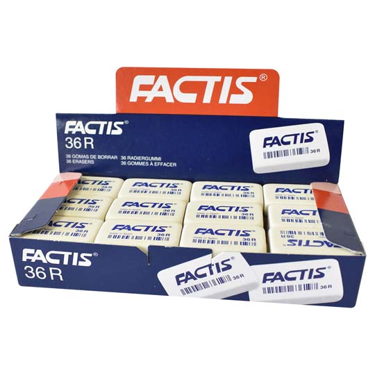 Goma Factis 36Rb Color Blanco Caja Con 3