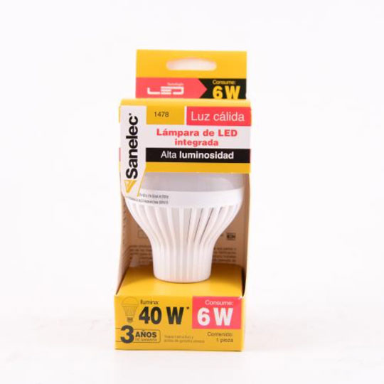 Foco Led Santul 6W Luz Cálida Santul