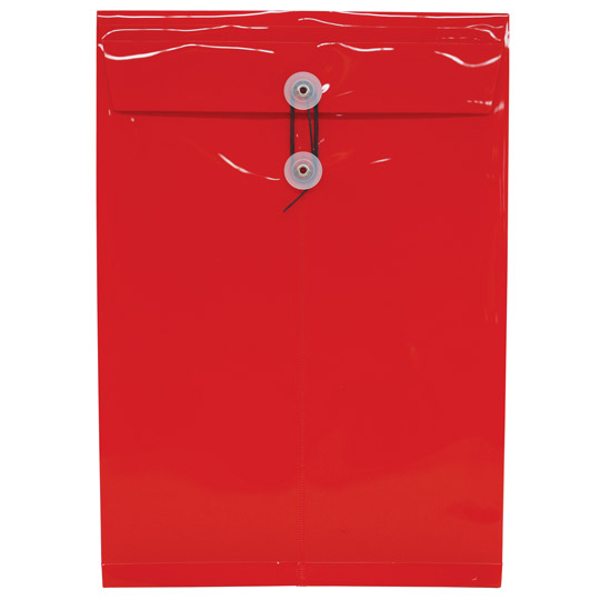 Sobre Porta Documentos Vertical Oxford Oficio Color Rojo