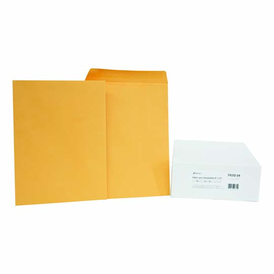 Sobre Kraft Engomado Ampad Carta Caja Con 100 Piezas