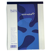 Block Tamaño Carta  Estrella Cuadro Gran