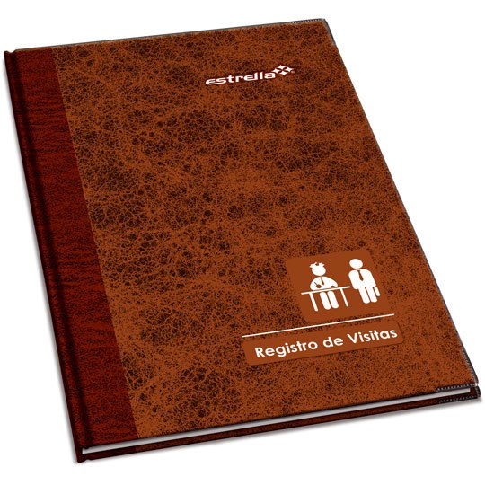 Libro De Registro De Visitas Estrella 96 Hojas