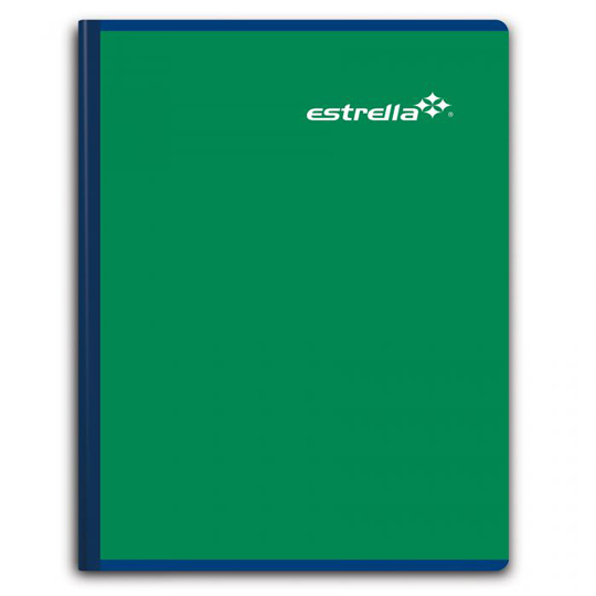 Cuaderno Forma Francesa Cosido Estrella, Cuadro Grande 7Mm 100 Hojas