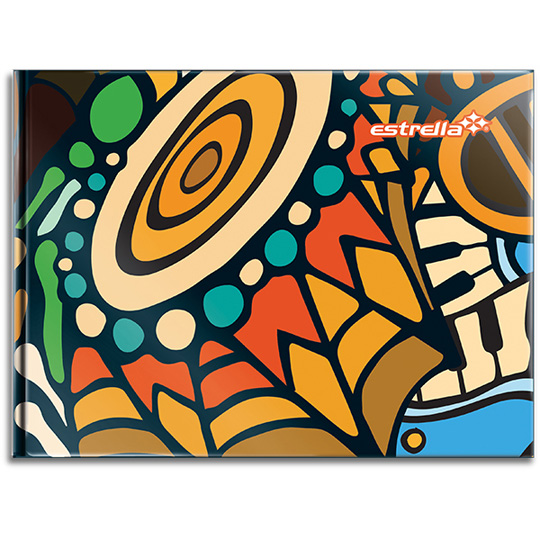 Libreta 1/4 Forma Italiana Estrella Cuadro Chico 5 Mm 96 Hojas 