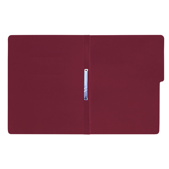 Carpeta pressboard con broche Fortec, tamaño carta, color caoba, paquete c/10 pzas 