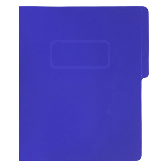 Carpeta pressboard con broche Fortec, tamaño carta, color azul rey, paquete c/10 pzas 